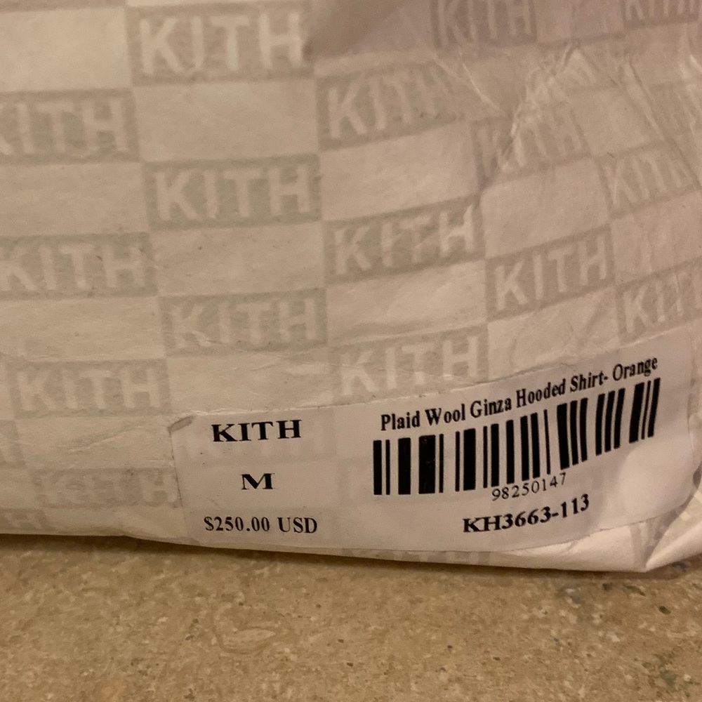 SOLD!!! Kith Plaid Wool Ginza Hooded Shirt - Picture 4 of 5